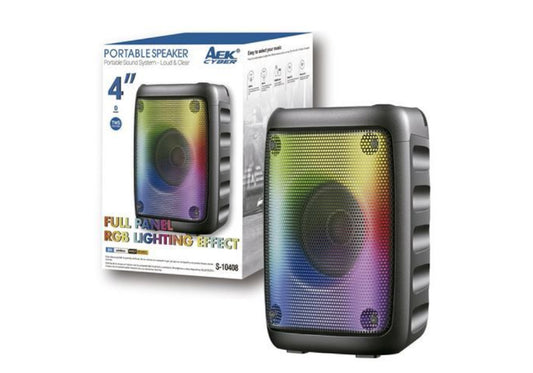 Altavoz Aek Cyber Modelo S-10408 BLUETOOTH 4 RGB | TWS | SD | FM
