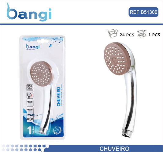 Cabezal de ducha cuerpo marrón (1 función)